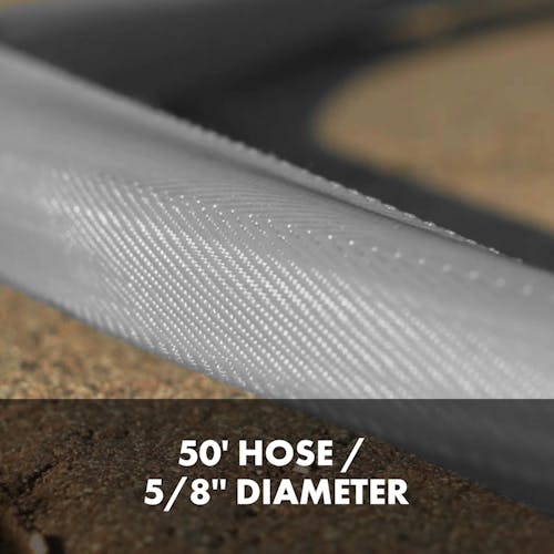 Restored Aqua Joe AJFJH50-58-PRO Ultra Flexible Kink Free Fiberjacket Garden Hose | 50-Foot | Metal Fittings (Refurbished) - Image 7