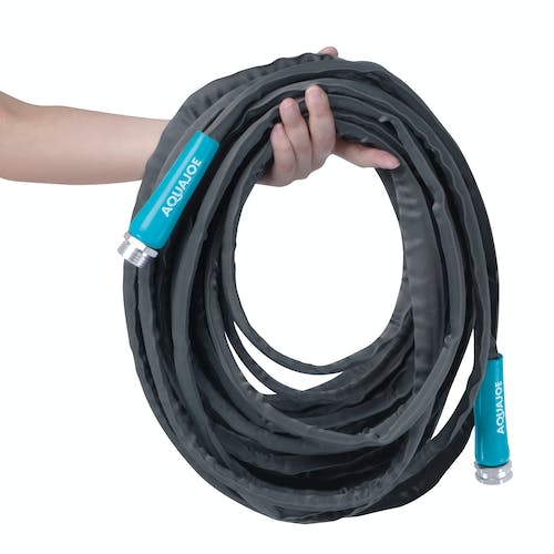 Restored Aqua Joe AJFJH50-58-PRO Ultra Flexible Kink Free Fiberjacket Garden Hose | 50-Foot | Metal Fittings (Refurbished) - Image 9
