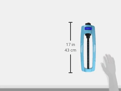 Restored Aqua Joe SJI-OMS16 Indestructible Metal Base Oscillating Sprinkler with Adjustable Spray, 3600-Square Foot Coverage (Refurbished) - Image 9
