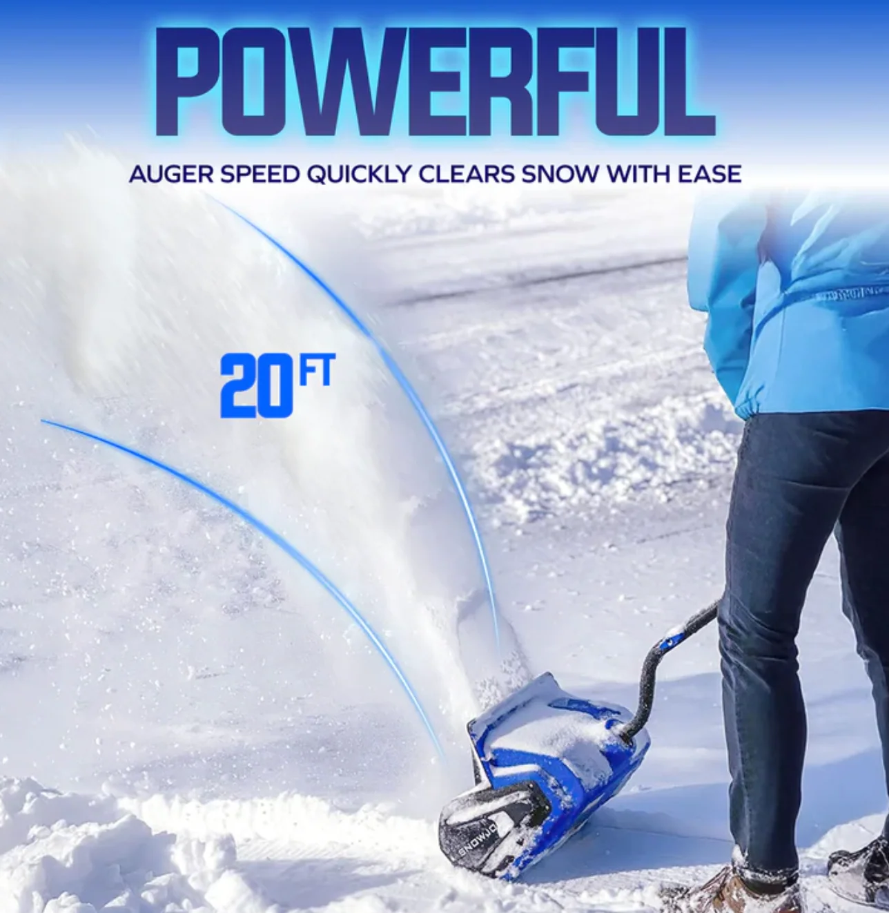 Restored Snow Joe 24V-SS13-XR-ULT | 24V 13 in. Cordless Snow Shovel Kit | W/ 5.0-Ah Battery, Charger, Cover & Battery Holders (Refurbished) - Image 3