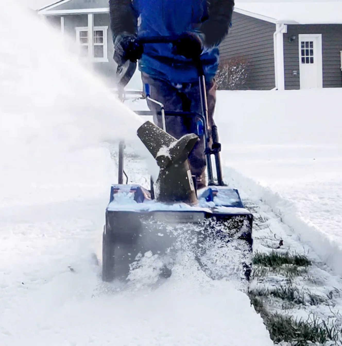 Restored Snow Joe 24V-X2-SB18-MAX | 48V Snow Blower Bundle | W/ 2 x 4.0-Ah Batteries, Dual Port Charger, Cover, & 2 x Battery Holders (Refurbished) - Image 7