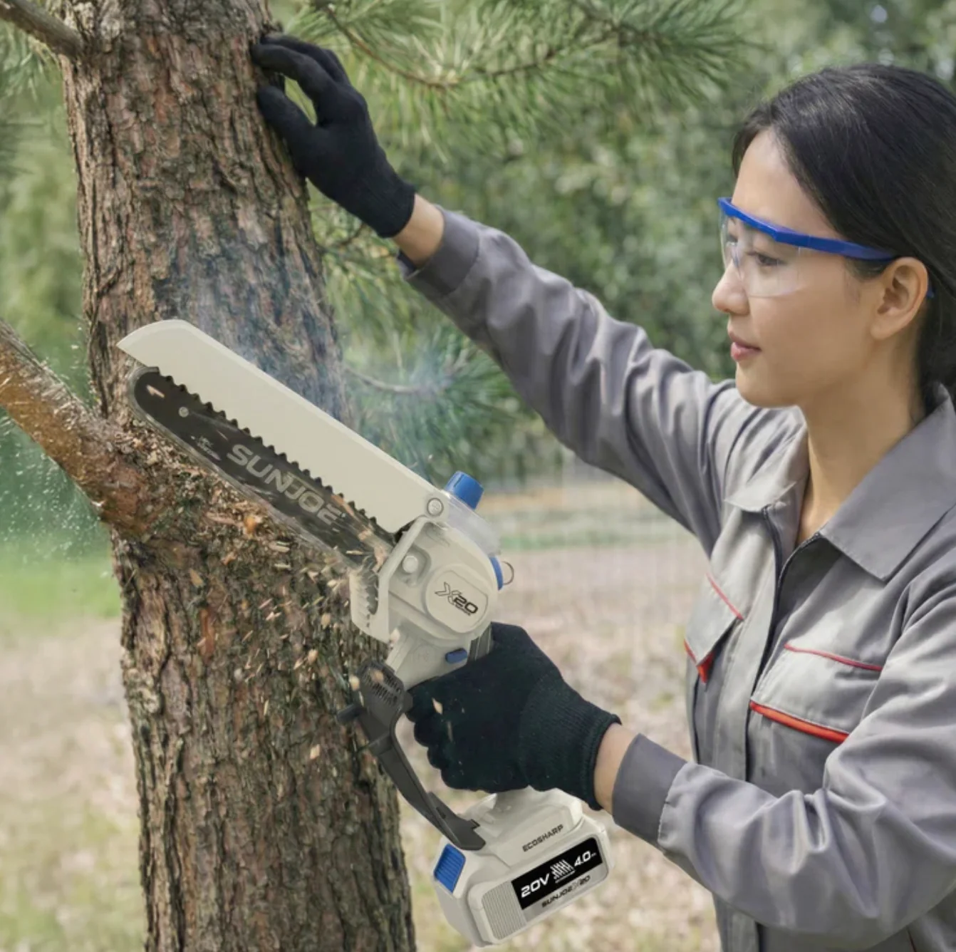 Restored Sun Joe 20V Cordless X20 Handheld Pruning Saw | 6-inch | 550W Brushless Motor | W/ 4.0-Ah Battery + Charger | Black (Refurbished) - Image 11
