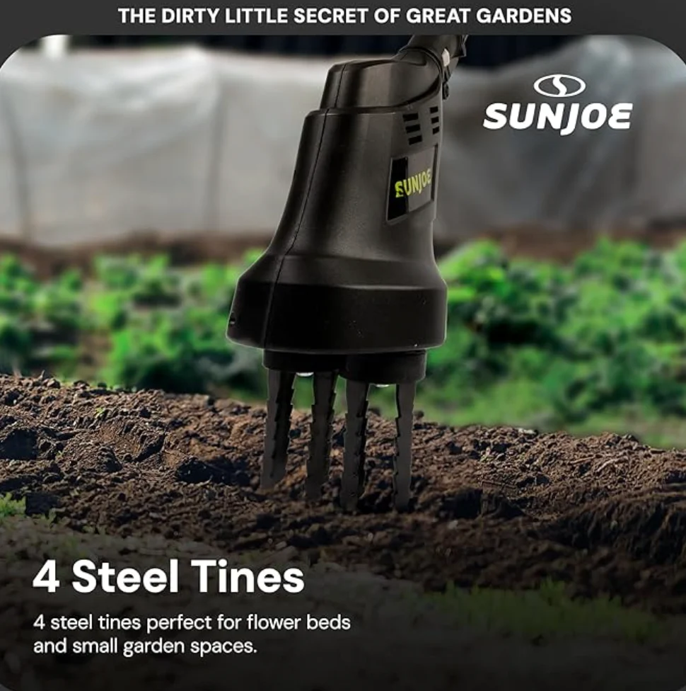 Restored Sun Joe 24V 24V-CTLR-LTE | 2-in-1 Hand Held & Long Handle Tiller Cultivator (Refurbished) - Image 6