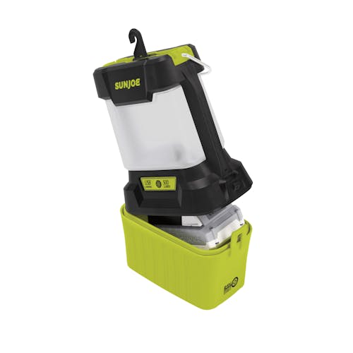 Restored Sun Joe 24V-LGT500-LTE | 24-Volt IONMAX Cordless LED Lantern | 4 Light Modes | Waterproof Casing | W/ 2.0-Ah Battery + Charger (Refurbished) - Image 6