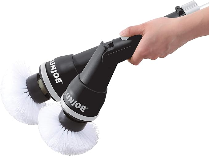 Restored Sun Joe 24V-PWSCRB-LTW | 24V Cordless Indoor/Outdoor 1000-OPM Oscillating Scrubber | 4 Attachments & Battery + Charger (Refurbished) - Image 5