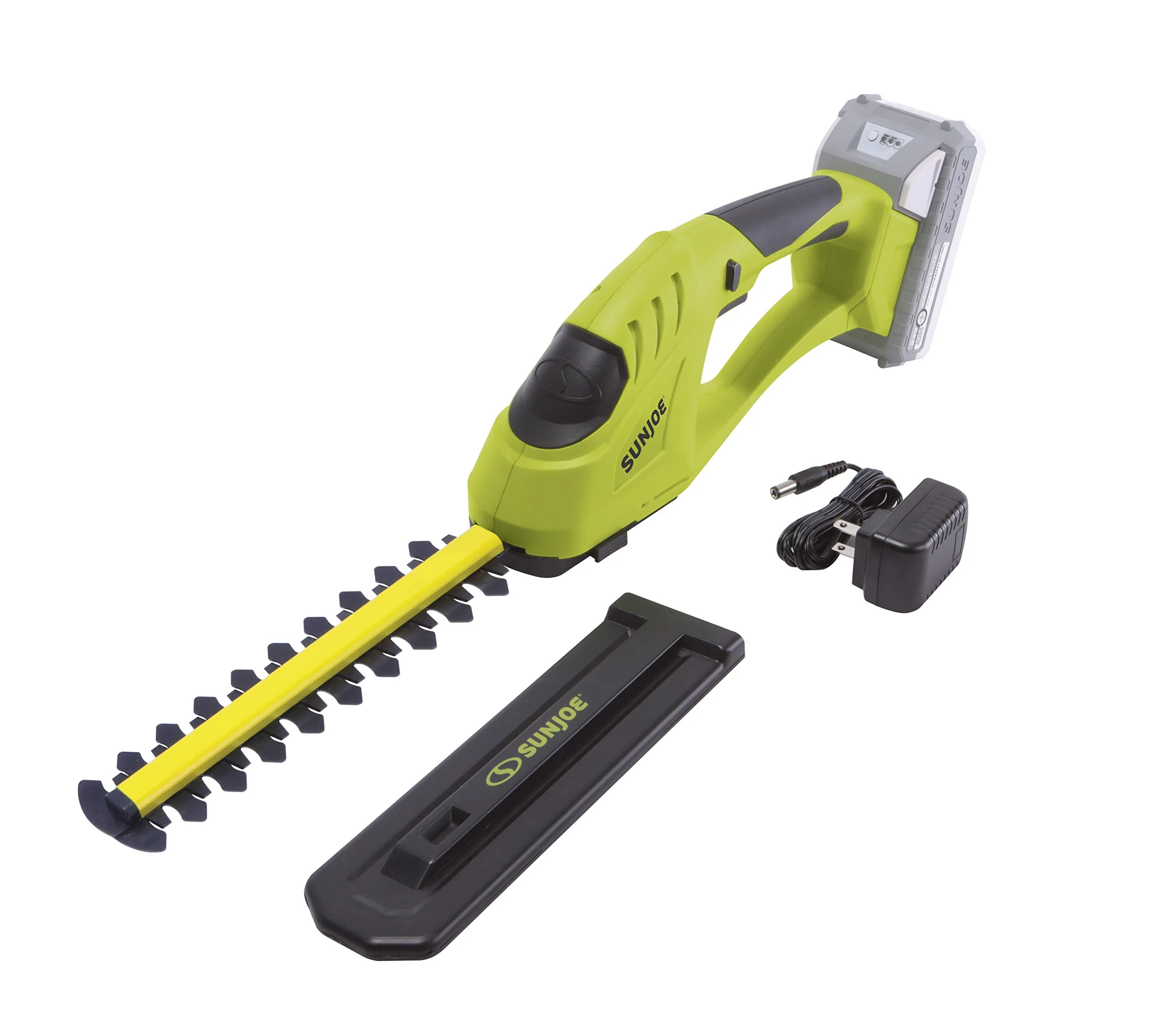 Restored Sun Joe 24V-SSEG-LTE | 24-Volt Cordless Handheld Shrubber + Trimmer Kit (w/ 2.0 Ah Battery + Quick Charger), 12 x 4 x 4 inches (Refurbished) - Image 3