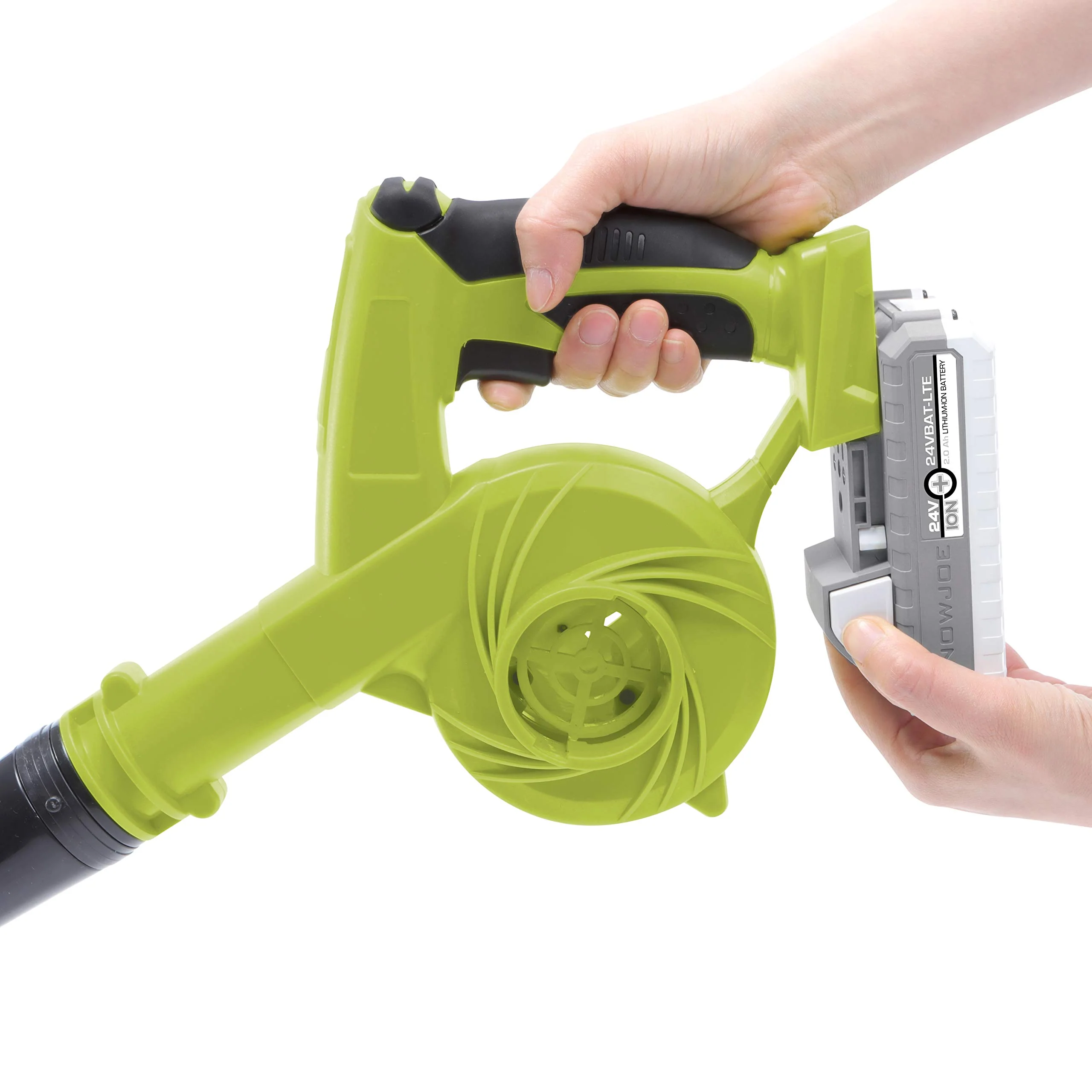 Restored Sun Joe 24V-WSB-LTE | Cordless Workshop Blower/Vacuum Kit | 24-Volt iON+ | 185 MPH | 105 CFM | w/ 2.0-Ah Battery & Charger (Refurbished) - Image 10