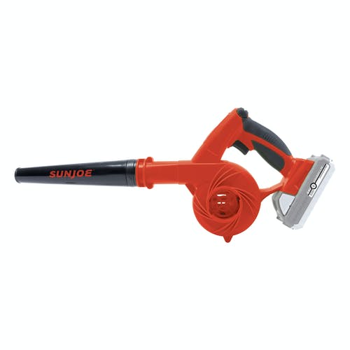 Restored Sun Joe 24V-WSB-LTE | Cordless Workshop Blower/Vacuum Kit | 24-Volt iON+ | 185 MPH | 105 CFM | w/ 2.0-Ah Battery & Charger (Refurbished) - Image 5