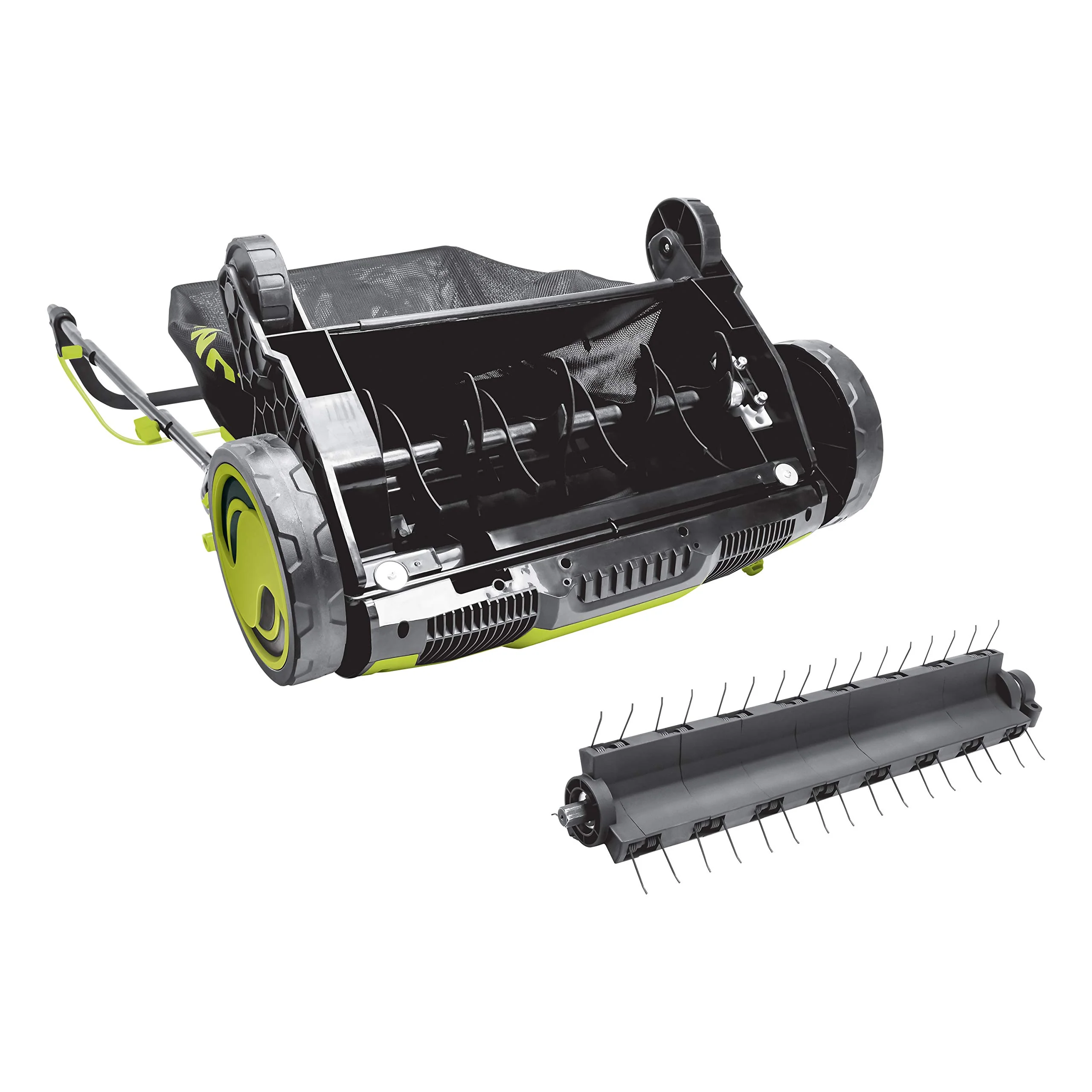 Restored Sun Joe AJ805E Electric Dethatcher & Scarifier | 15in. | 13-Amp | 5 Height Adjustments | Removable 13.2-Gal Collection Bag (Refurbished) - Image 3