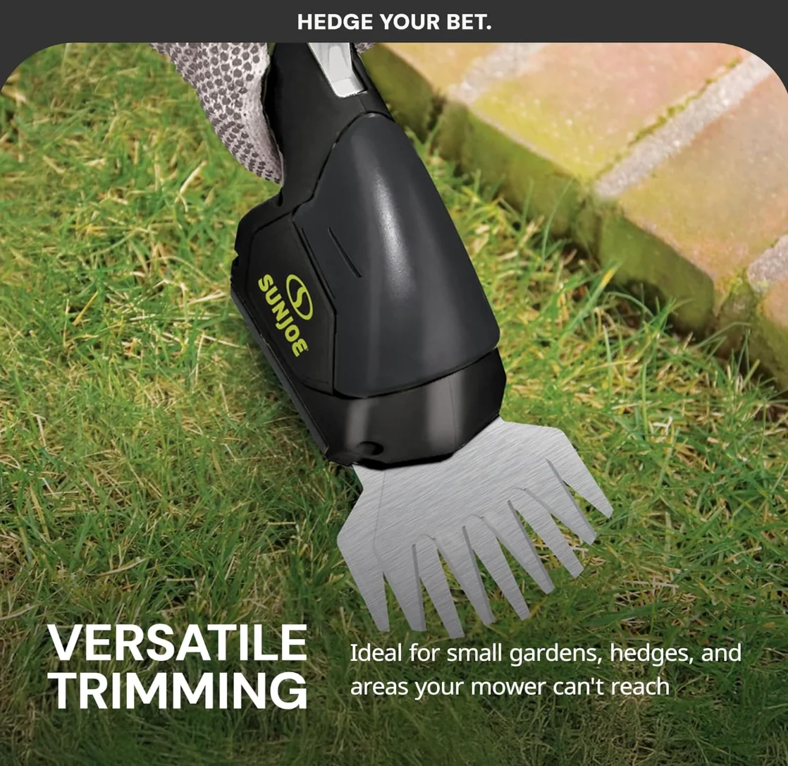 Restored Sun Joe HJ604C 7.2-Volt 2-in-1 1250-RPM Cordless Grass Shear / Shrubber Handheld Trimmer, Rechargeable On-board Lithium-Ion Battery and Charger Included (Refurbished) - Image 14