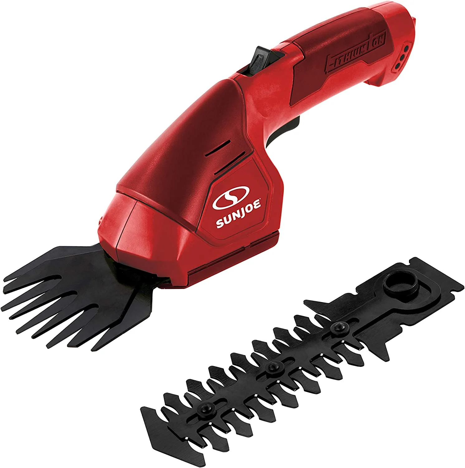 Restored Sun Joe HJ604C 7.2-Volt 2-in-1 1250-RPM Cordless Grass Shear / Shrubber Handheld Trimmer, Rechargeable On-board Lithium-Ion Battery and Charger Included (Refurbished) - Image 4