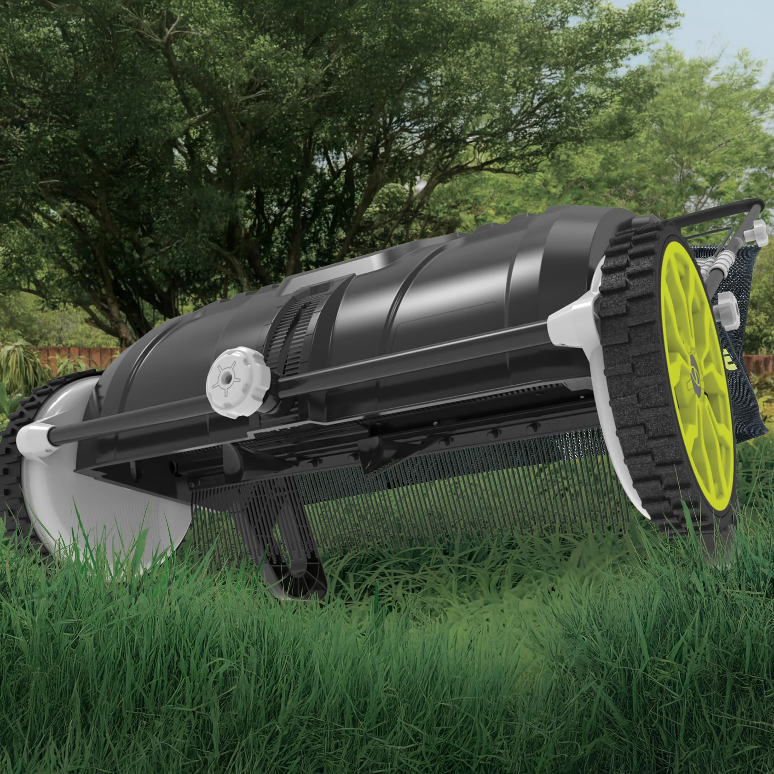 Restored Sun Joe SDJ601LS | 21-in Manual Leaf Sweeper | 22-Gal Collection Bag (Refurbished) - Image 4