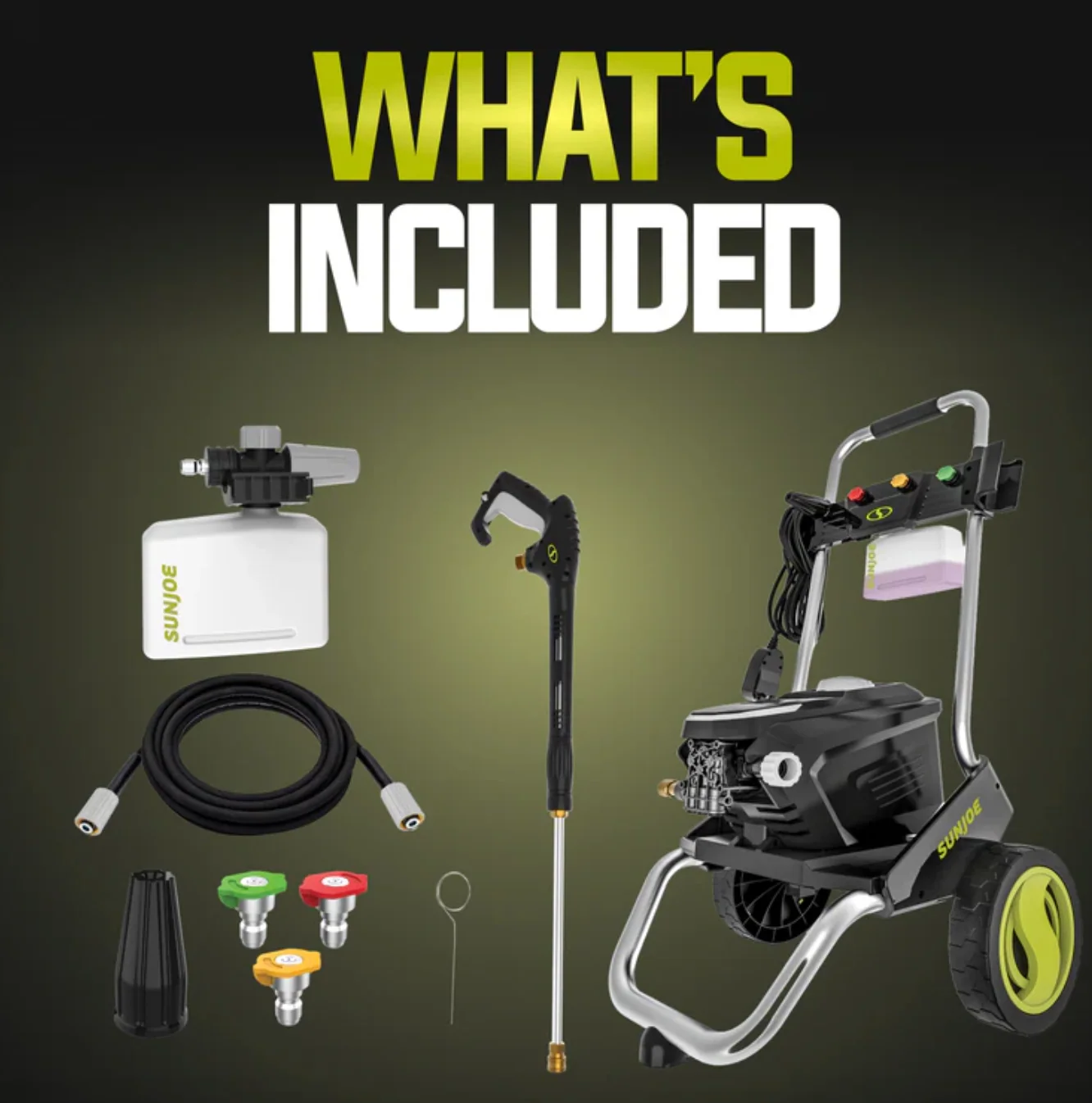 Restored Sun Joe SPX7000-MAX | 2200 PSI Electric Pressure Washer | Foam Cannon + Turbo Nozzle | 1.1 Rated GPM | 13-Amp (Refurbished) - Image 8