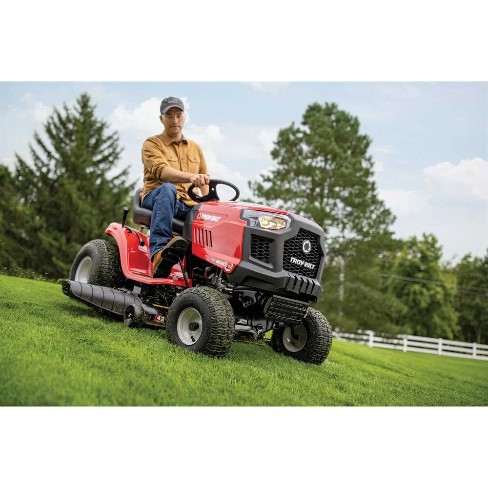 Troy Bilt Bronco 42 Riding Lawn Mower | 547cc Troy-Bilt engine | 42" deck | AutoDrive Transmission - Image 7